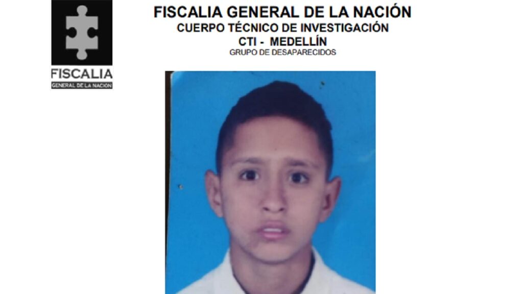 Reportan a otro menor de edad desaparecido en Medellín